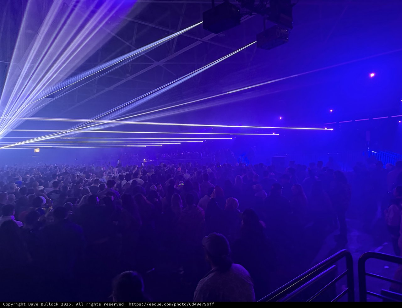 Laser Light Show at Electronic Music Concert