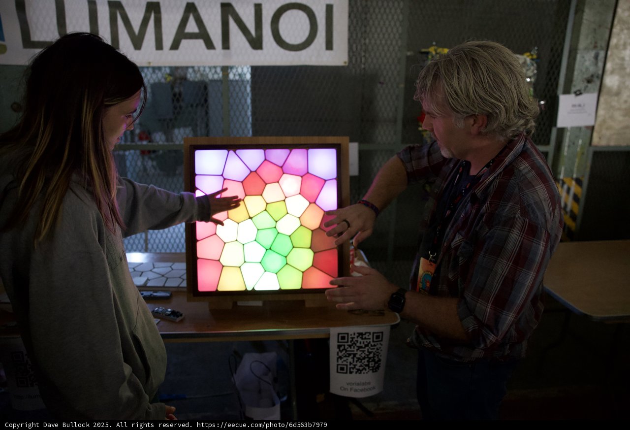 Interactive Light Show at Maker Faire 2025