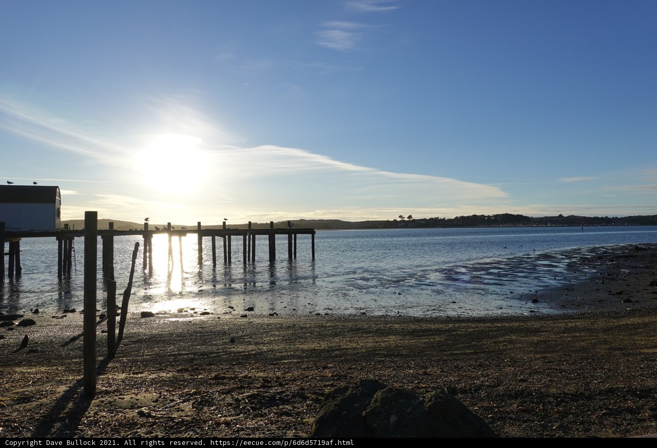 Pier at Sunset in Bodega Bay