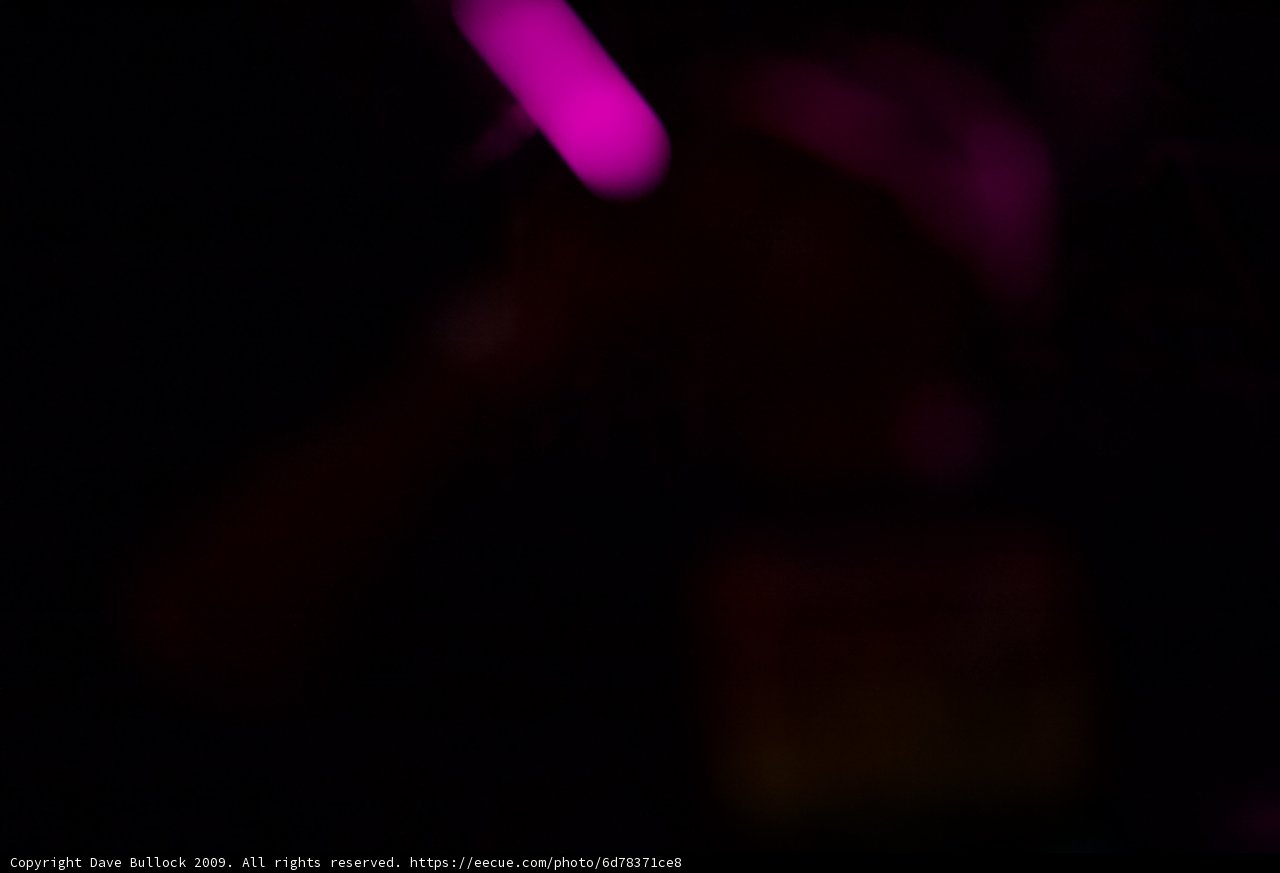 Pink Flare in the Dark