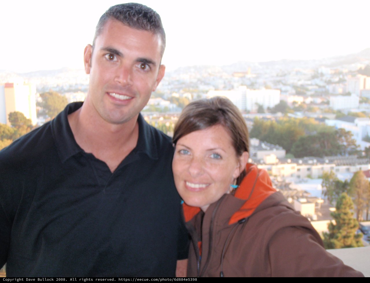 Couple Smiling Atop San Francisco Overlook 2008