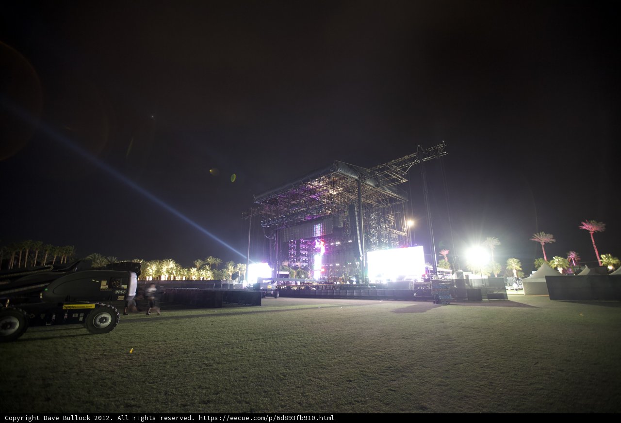 Concert Stage with Truck in Background