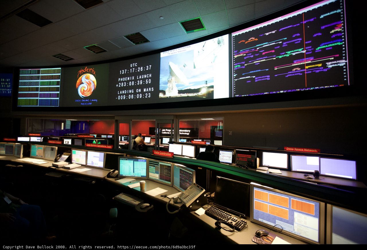 JPL Mission Control's Command Center