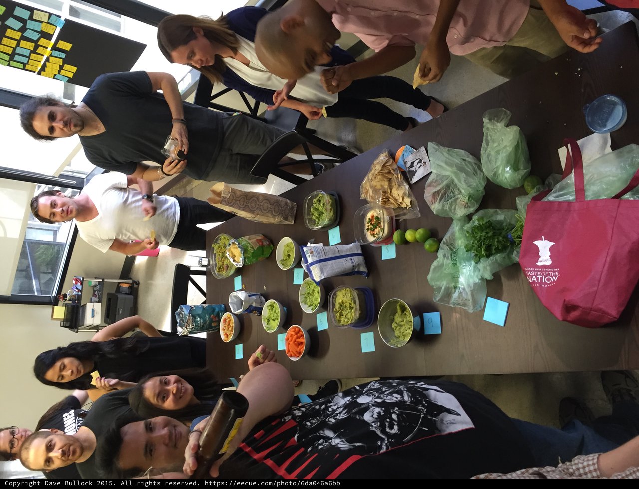 Office Guacamole Tasting Contest with Colleagues