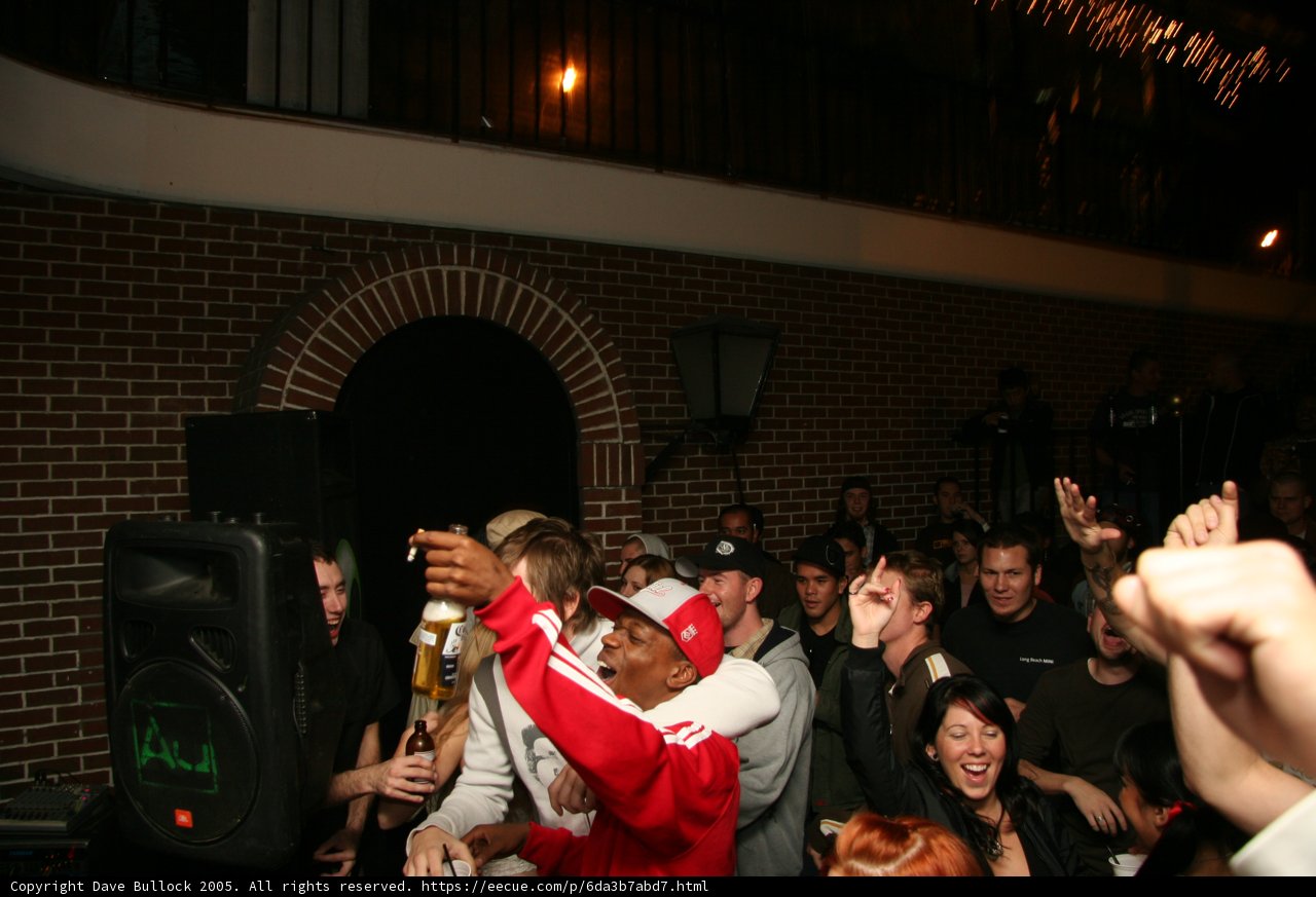 Partygoers Engage in Urban Night Life