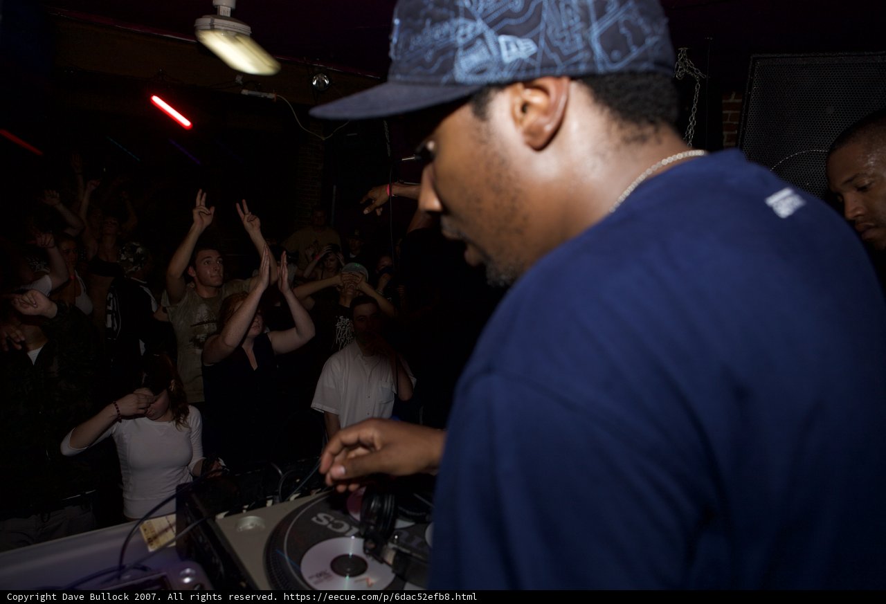 Blue Shirt Deejay Takes Control of the Night