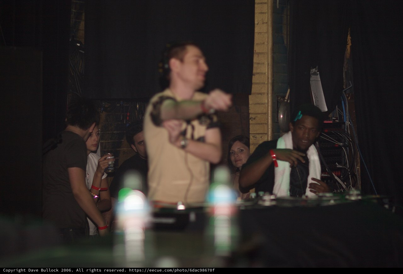 Late Night DJ Set in Dark Club Venue