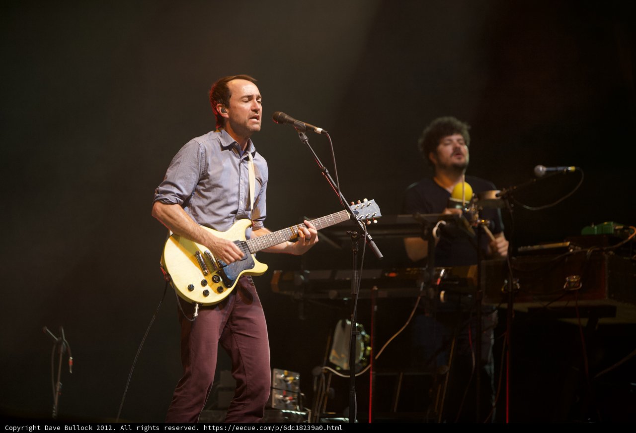 Rocking the Stage: Two Guitarists Perform at Coachella