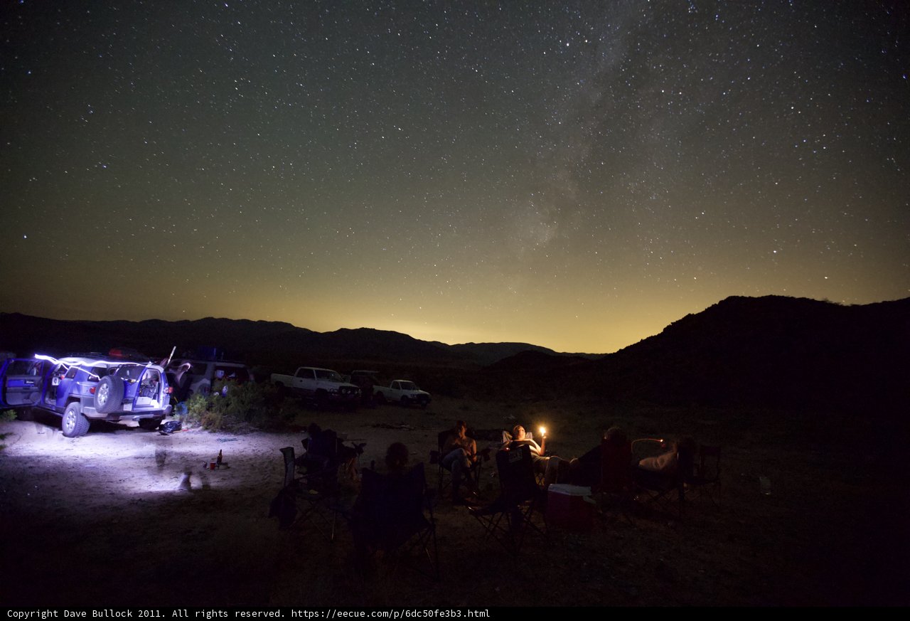 Campfire Under the Night Sky