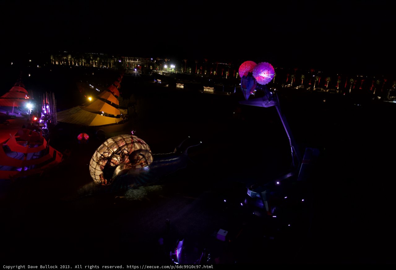 Nighttime Gathering in Urban Oasis