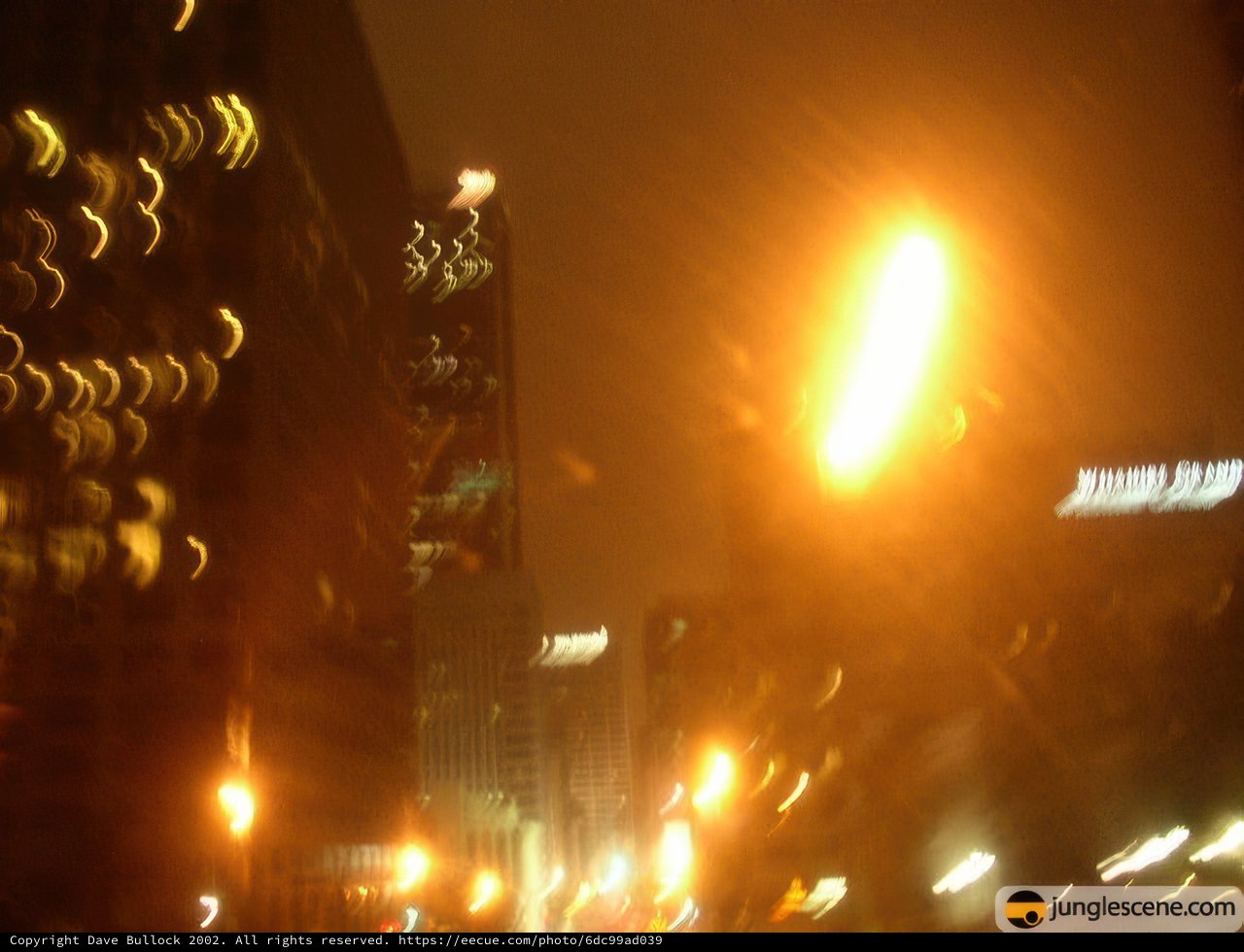 City Lights on a Hazy Night
