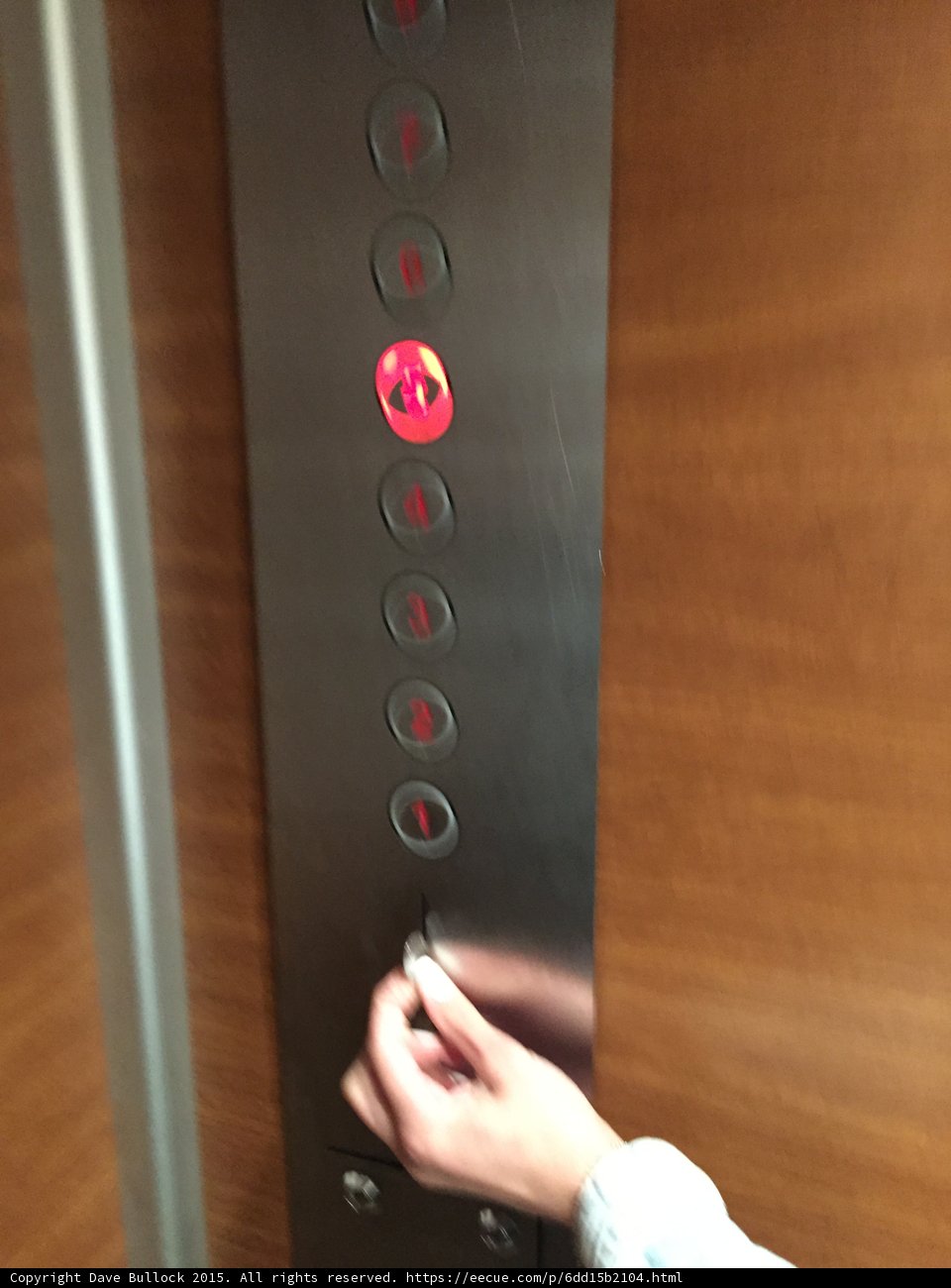 Pressing the Elevator Button