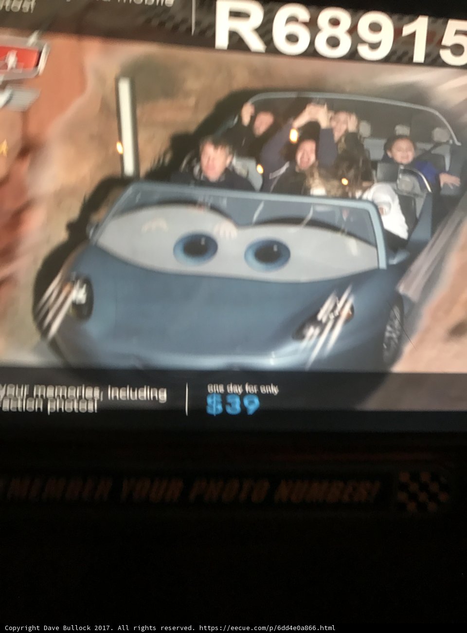 Cars ride at Disney California Adventure Park