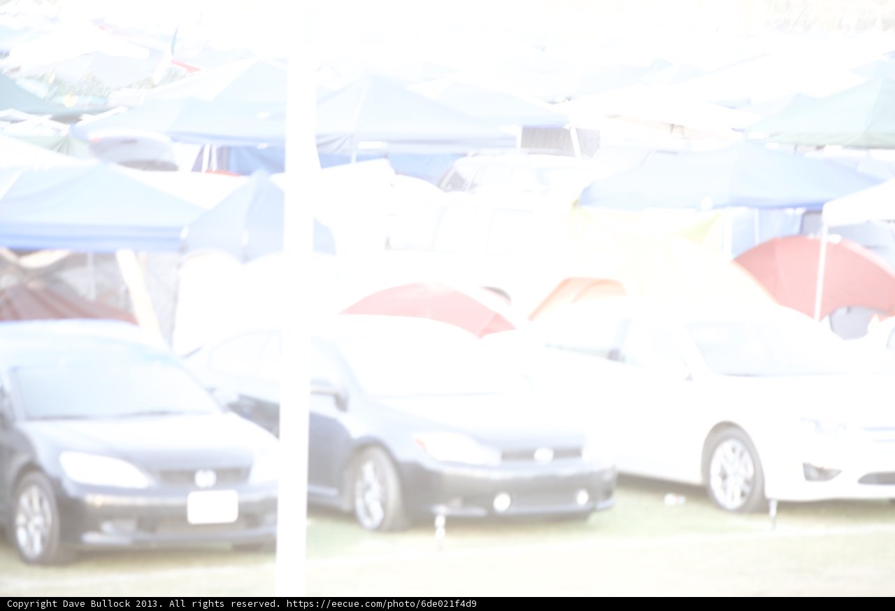 Blurry Cars and Canopy at Coachella
