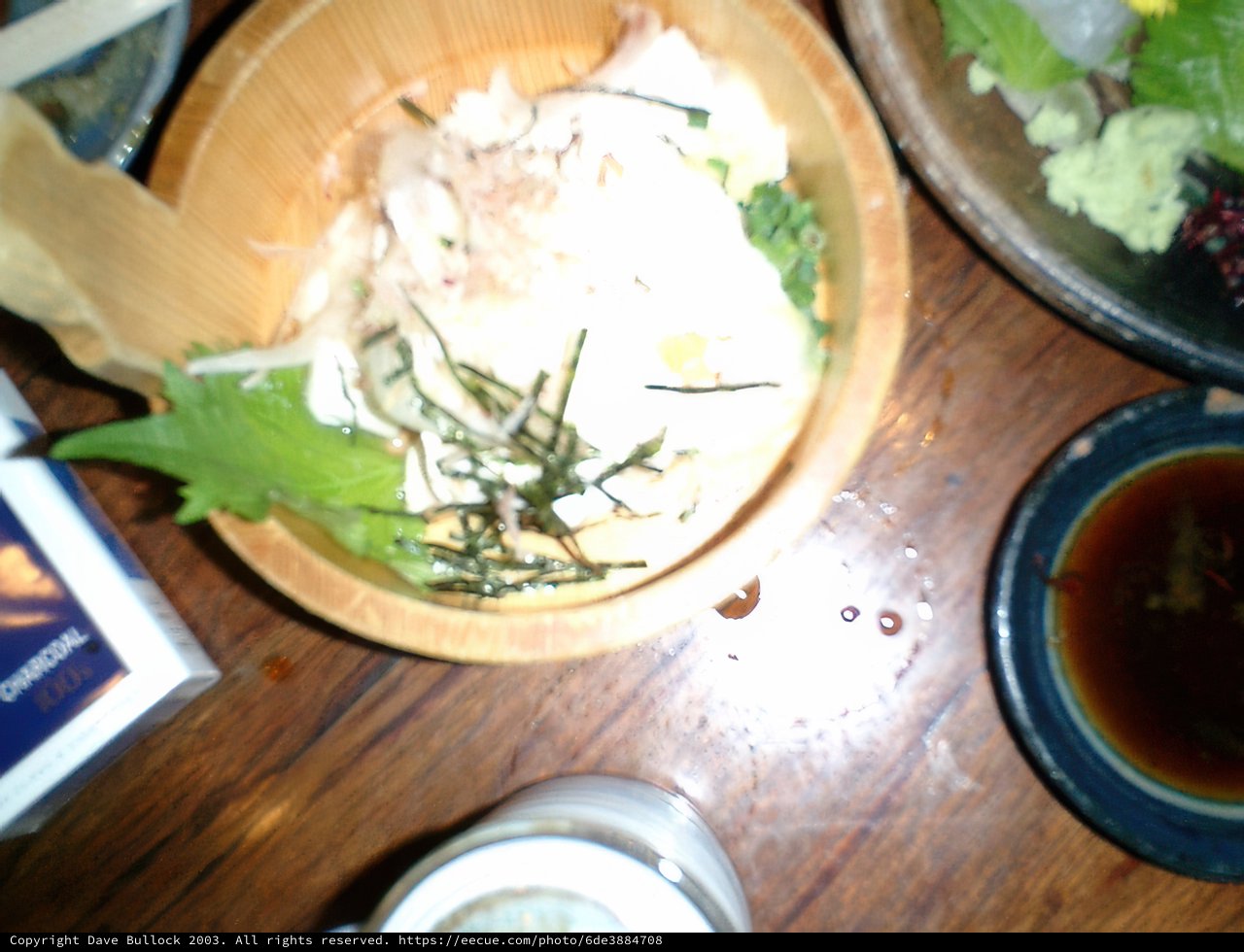 Aromatic Herbal Dish in Traditional Japanese Bowl