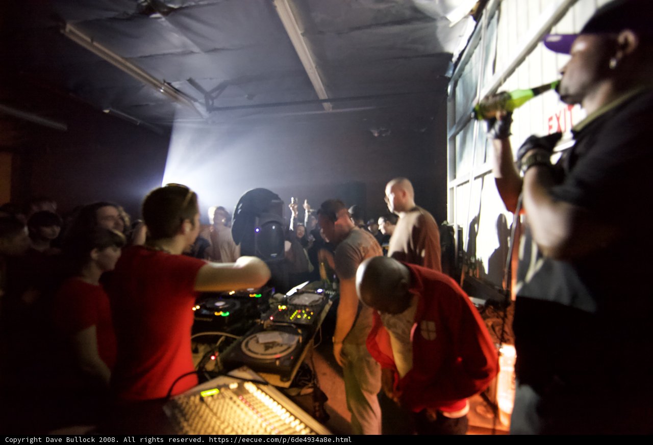 Grooving with the DJ at Hanukkah Dubstep Night