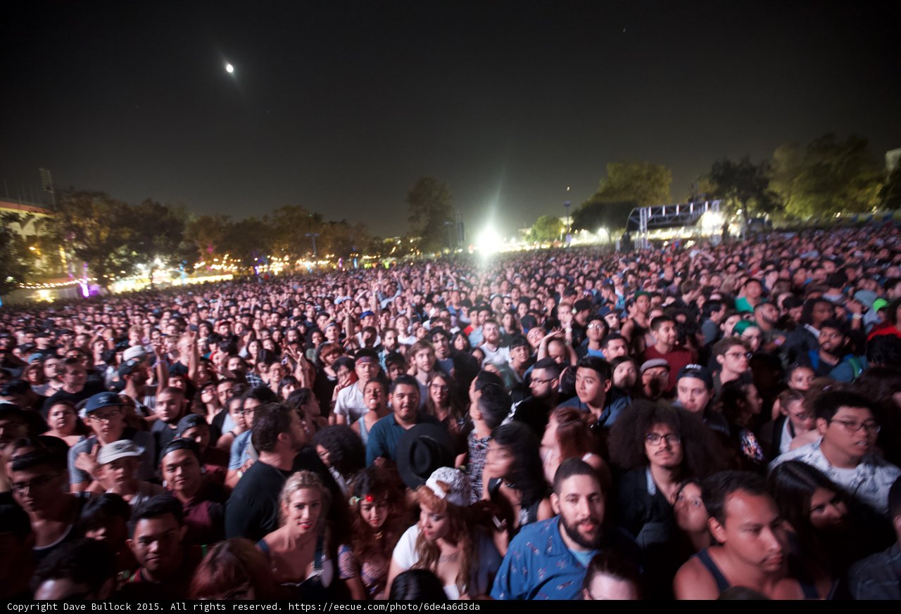 Moonlit Concert Crowd
