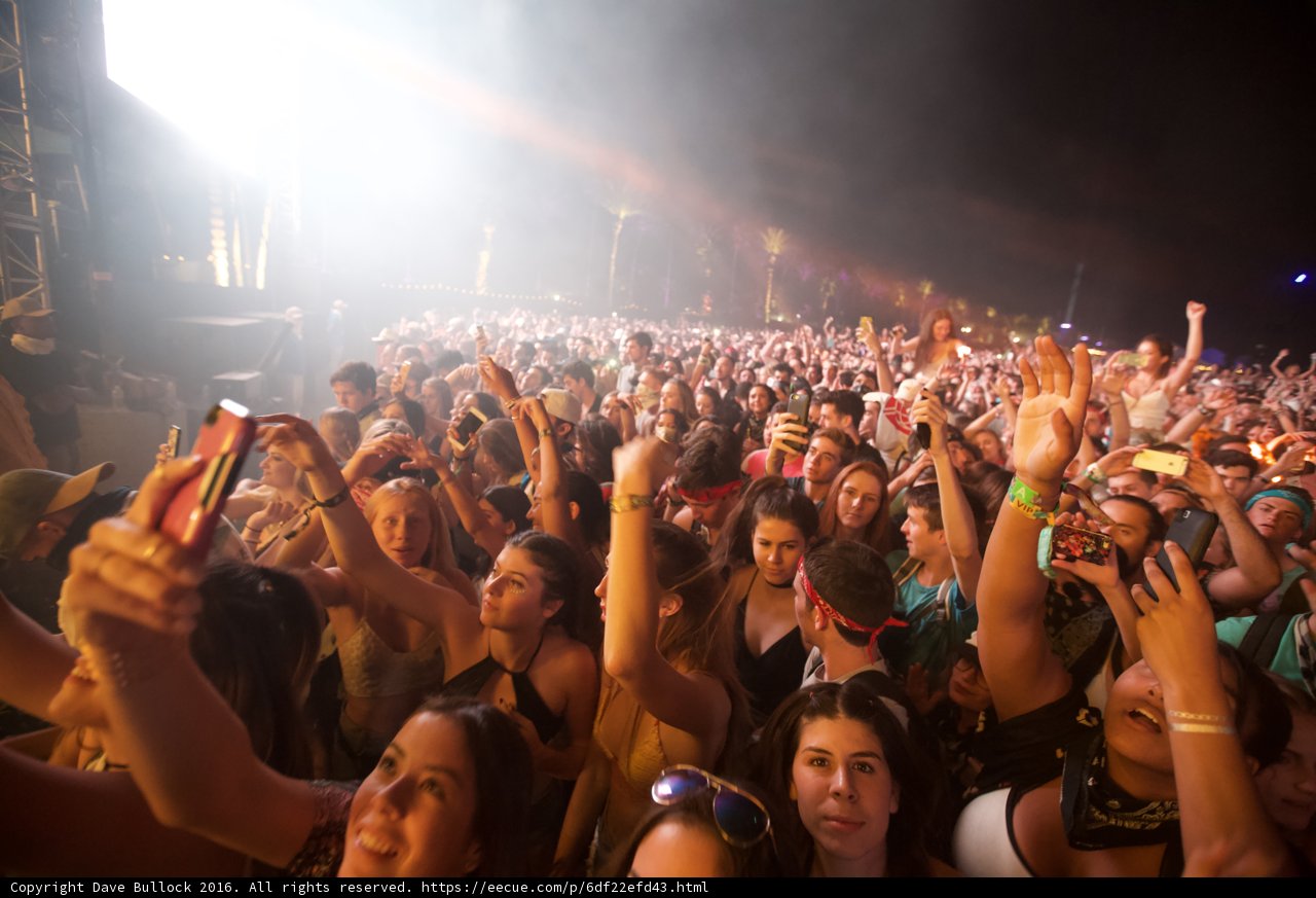Coachella Music Festival Crowd Goes Wild