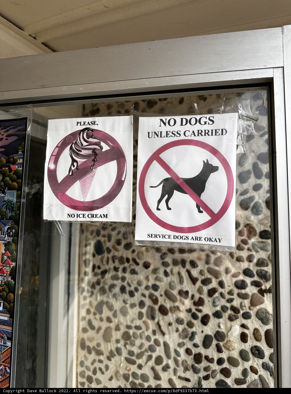Double No Dogs Allowed Signs