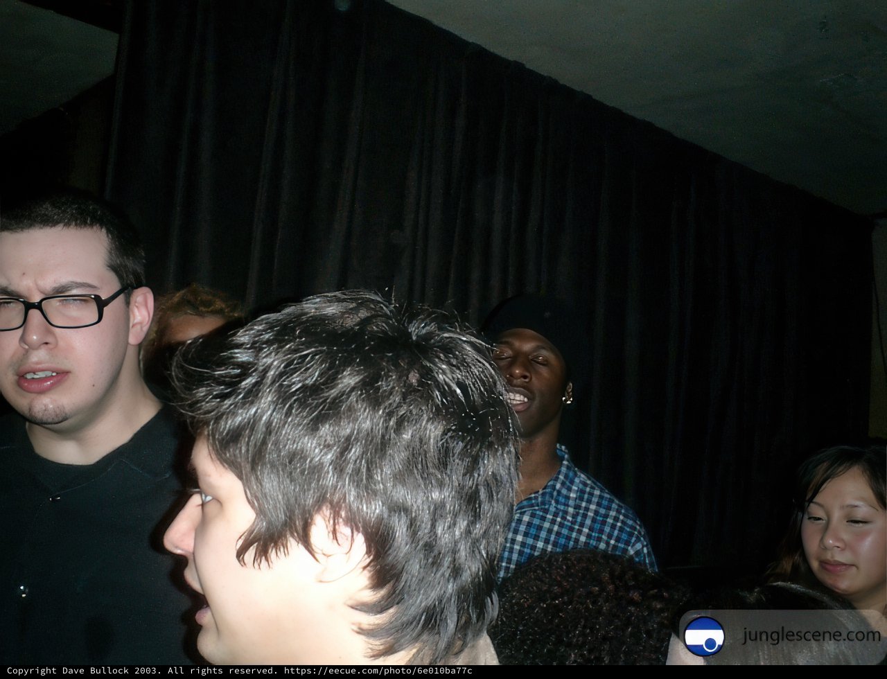 Dave B addresses the crowd at the Night Club