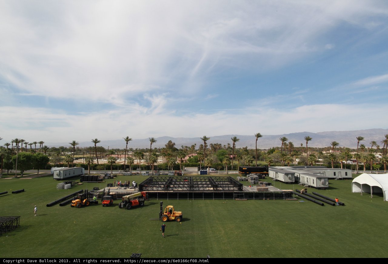 The Tent City at Coachella