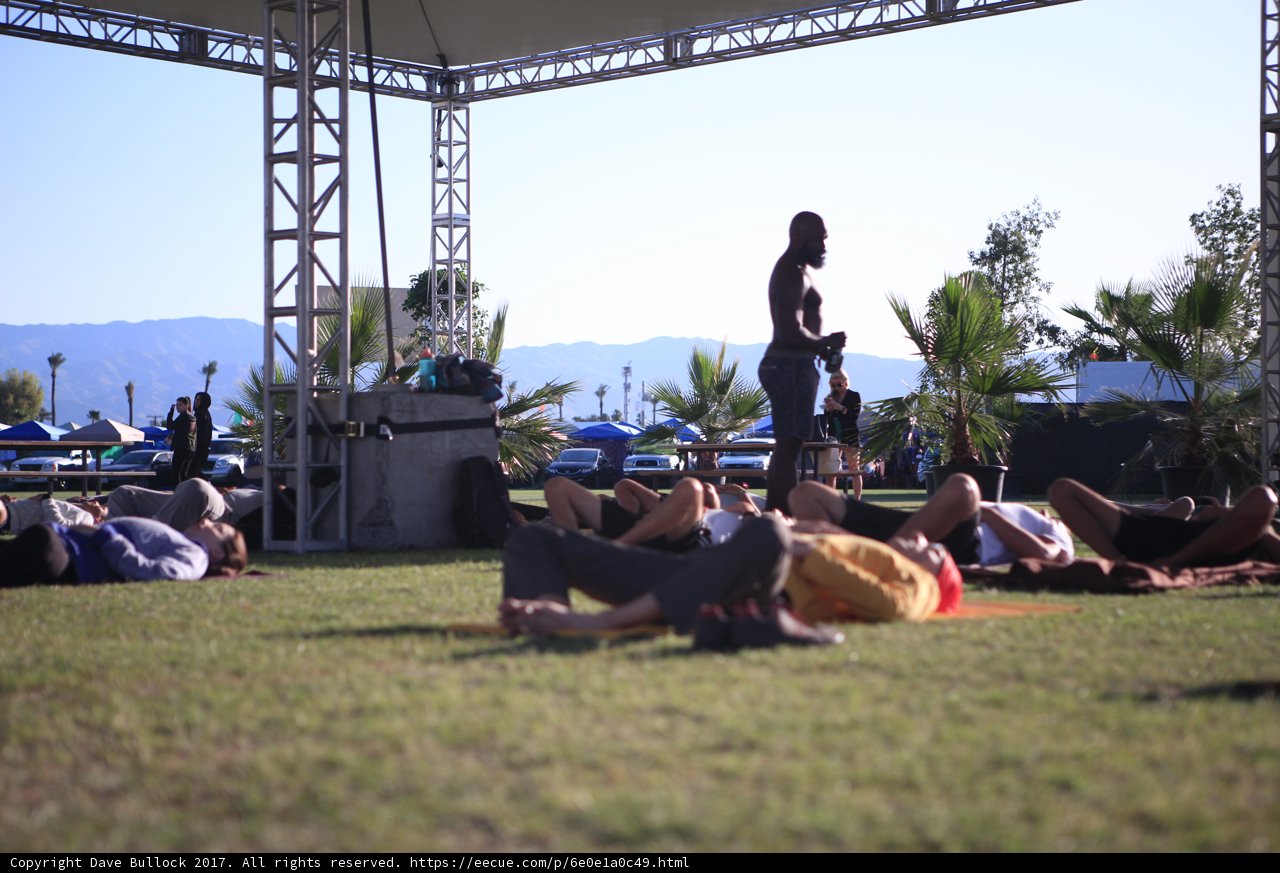 Relaxing at Coachella