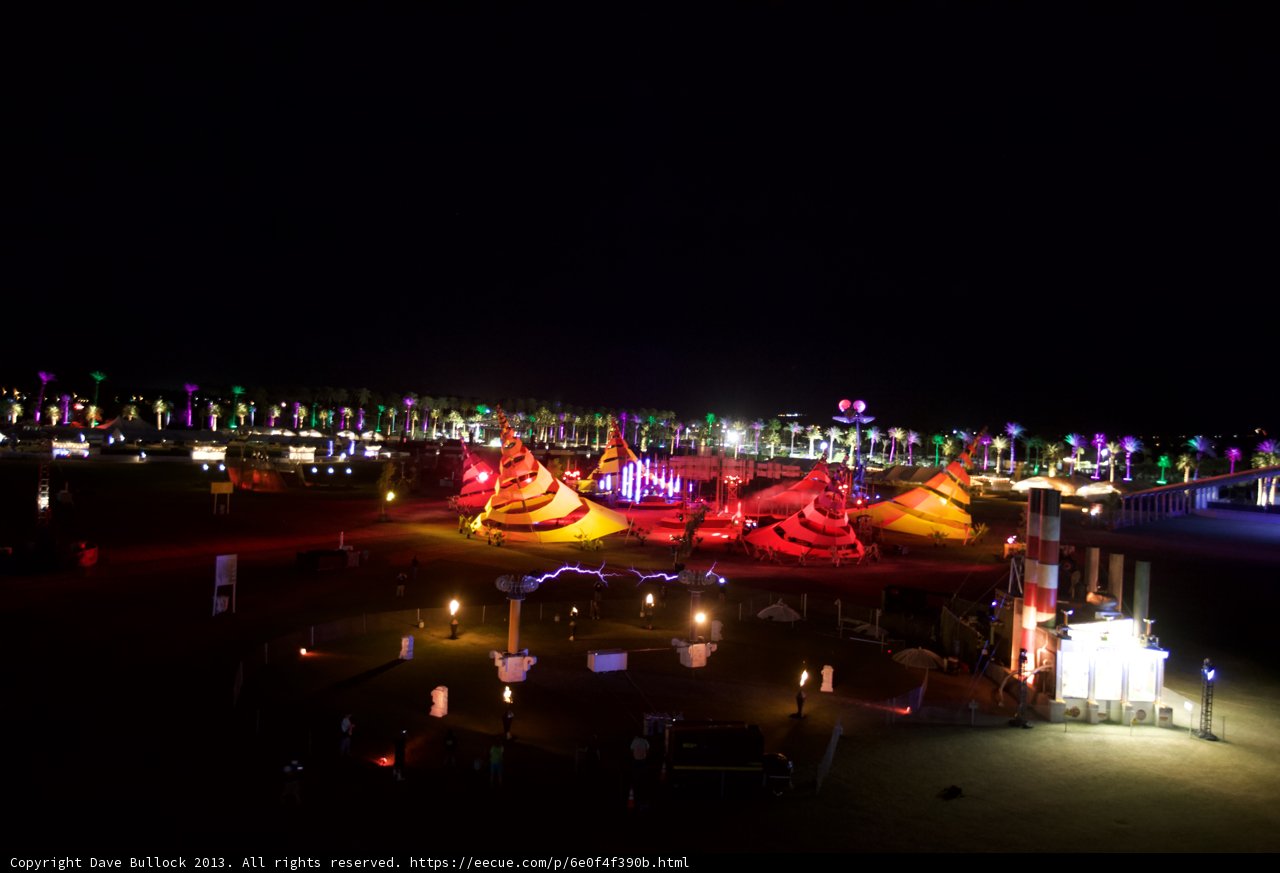 Colorful Beach Nightscape