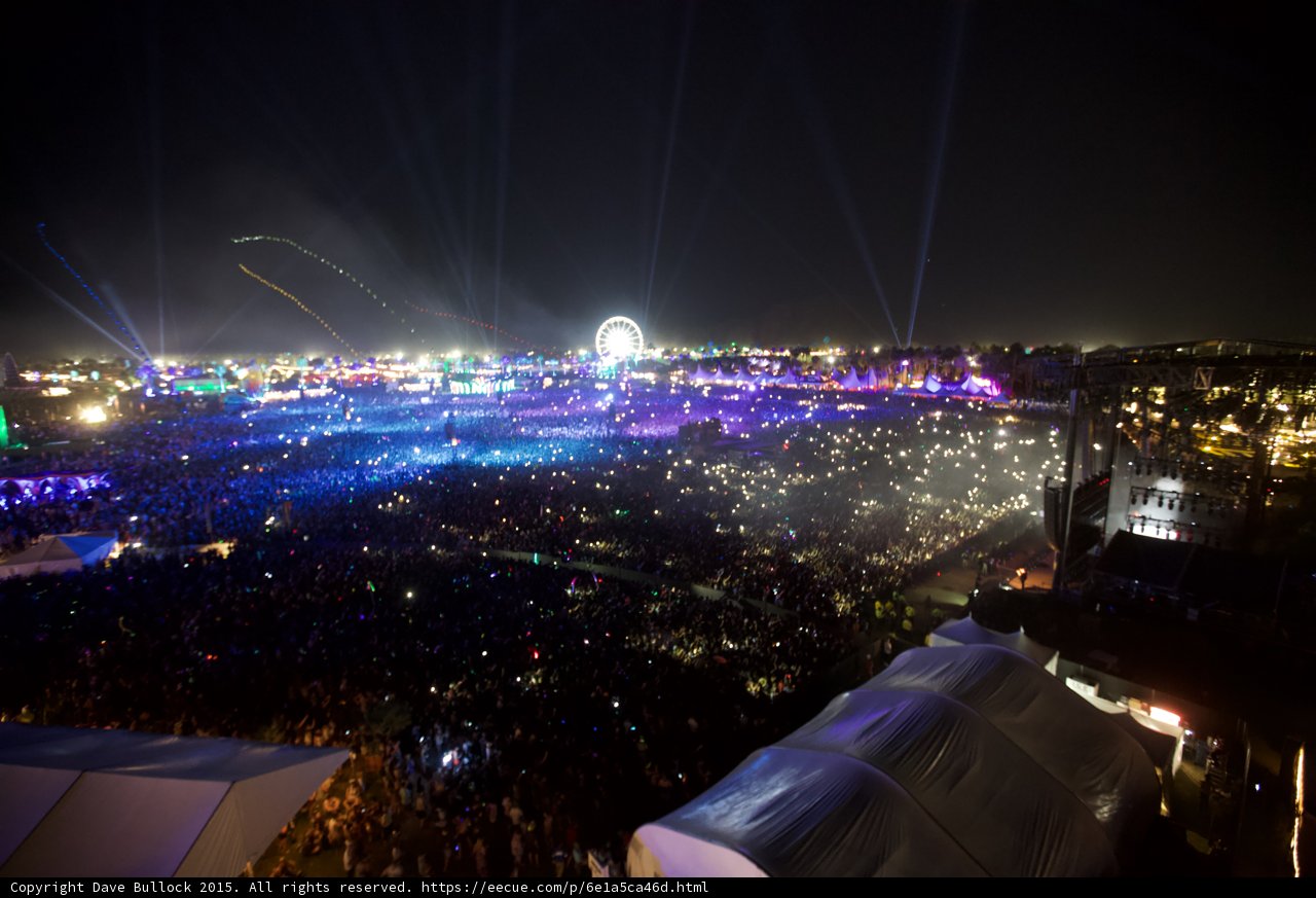 Urban Nightscape Concert Crowd