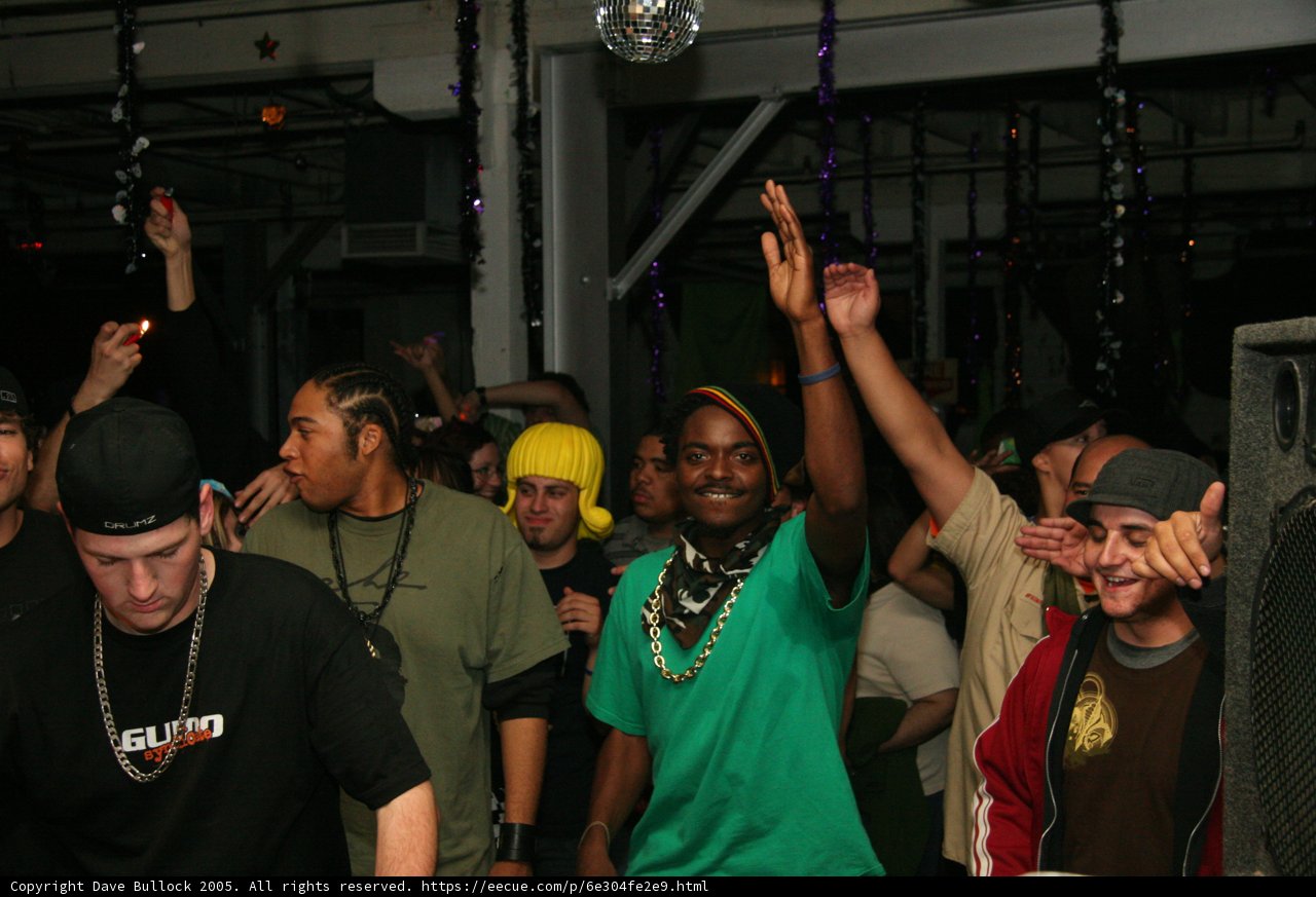 Green Shirted Man in the Nightclub