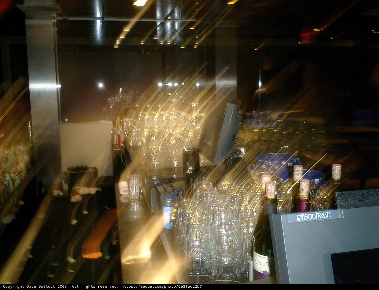 Blurry Night at the Cinespace Bar
