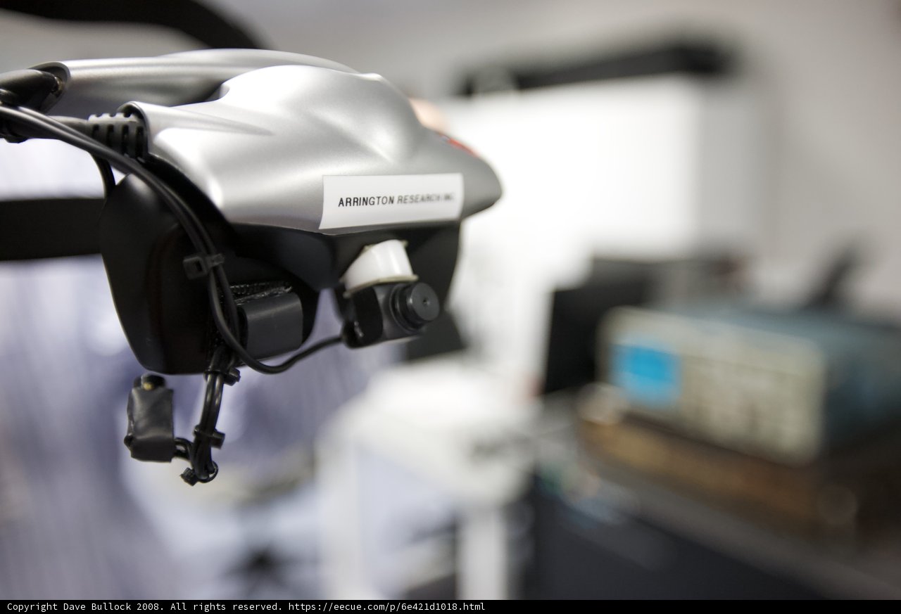 Headset Attached Computer Monitor