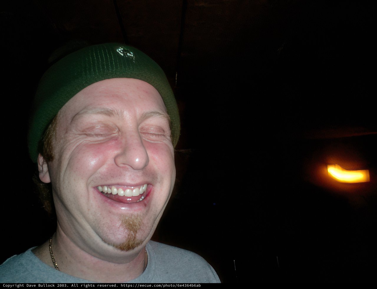 Happy Man in a Beanie Hat