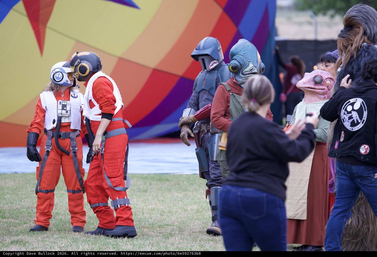 Star Wars Cosplayers Gather at Hot Air Balloon Festival