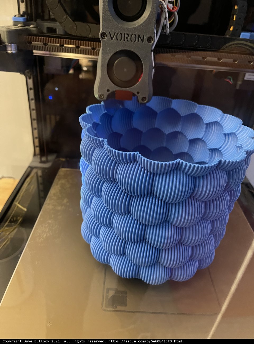 Striped 3D Printed Basket
