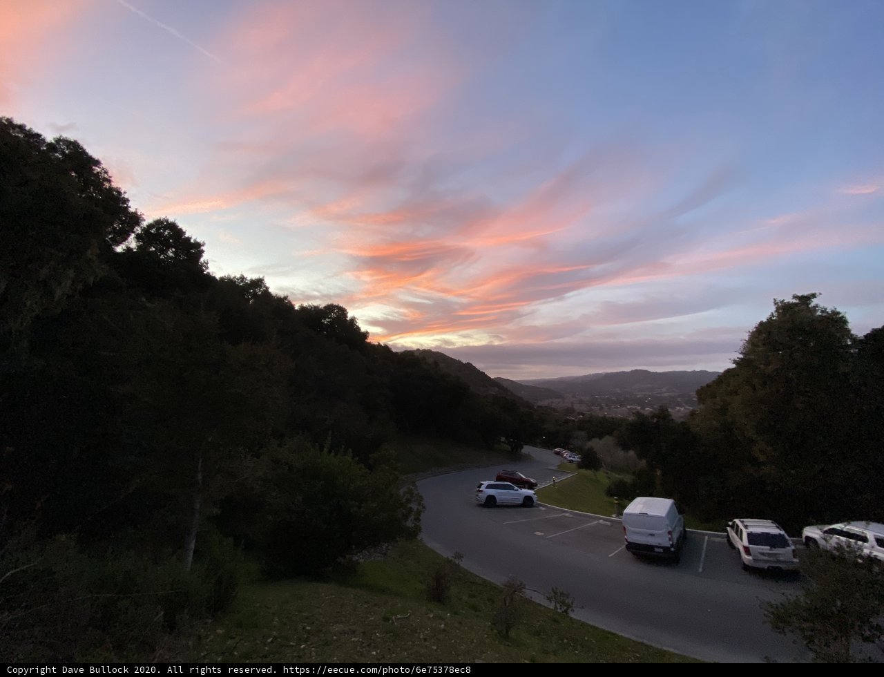 Sunset Over the Mountain Pass
