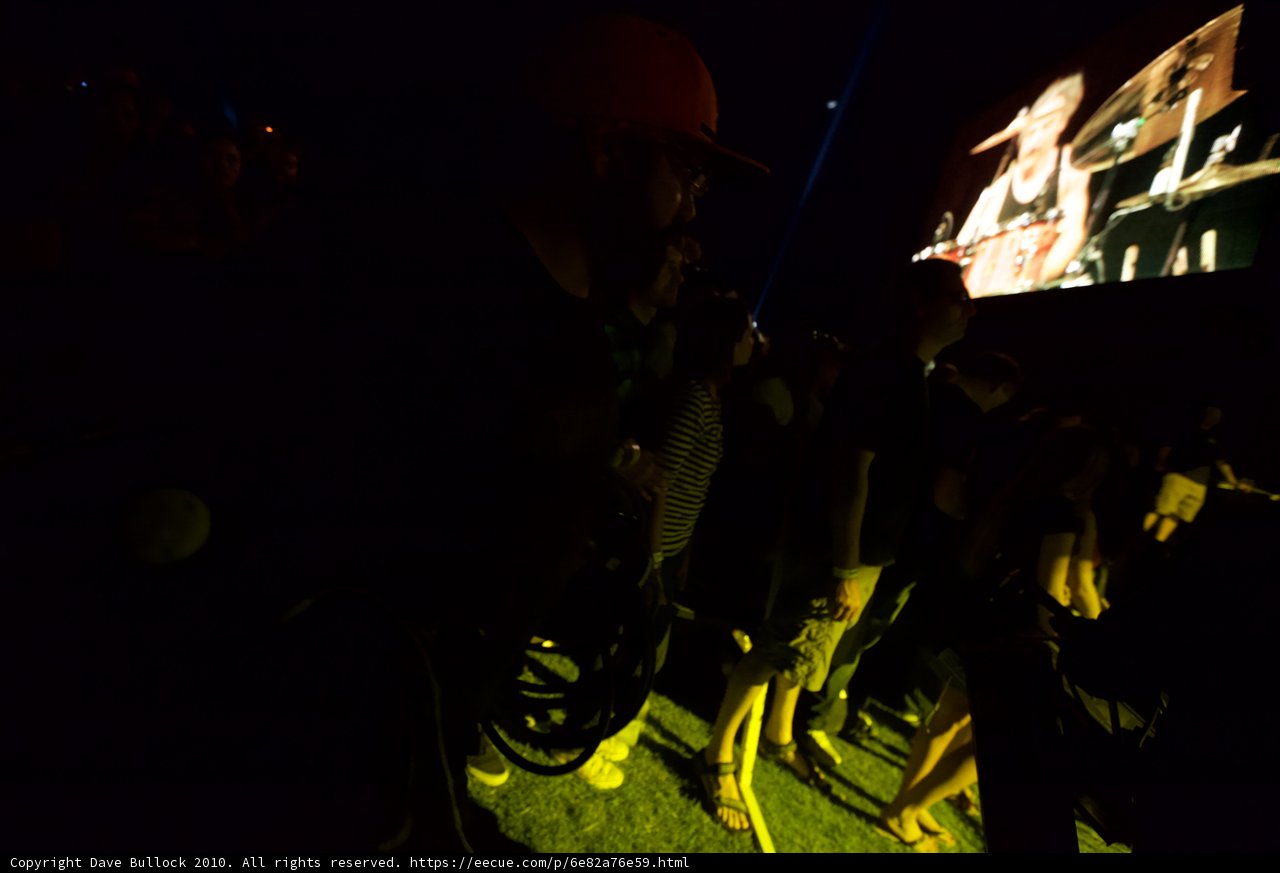 Man in Hat Stands Out in Coachella Crowd