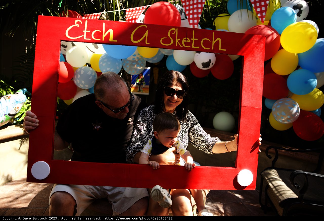 Framed in Red: The Joy of Wesley's First Birthday!