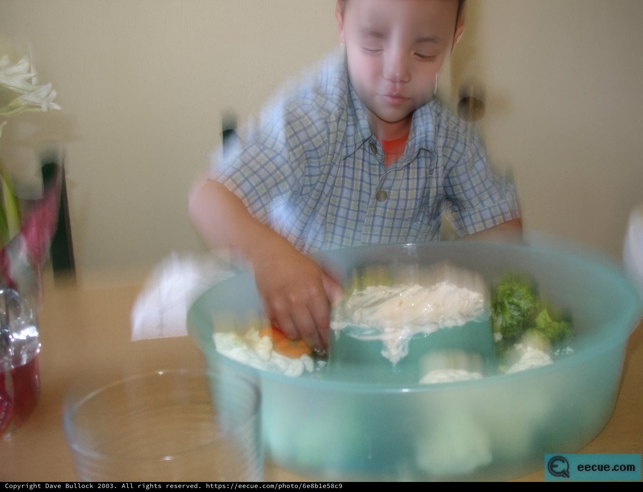 Young Chef Prepares a Healthy Treat