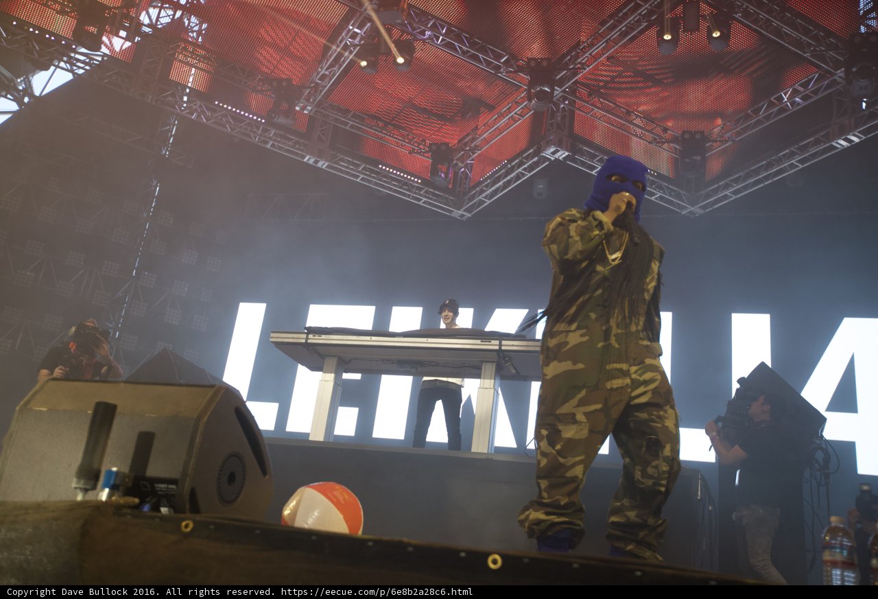 Camouflaged Performer on Stage