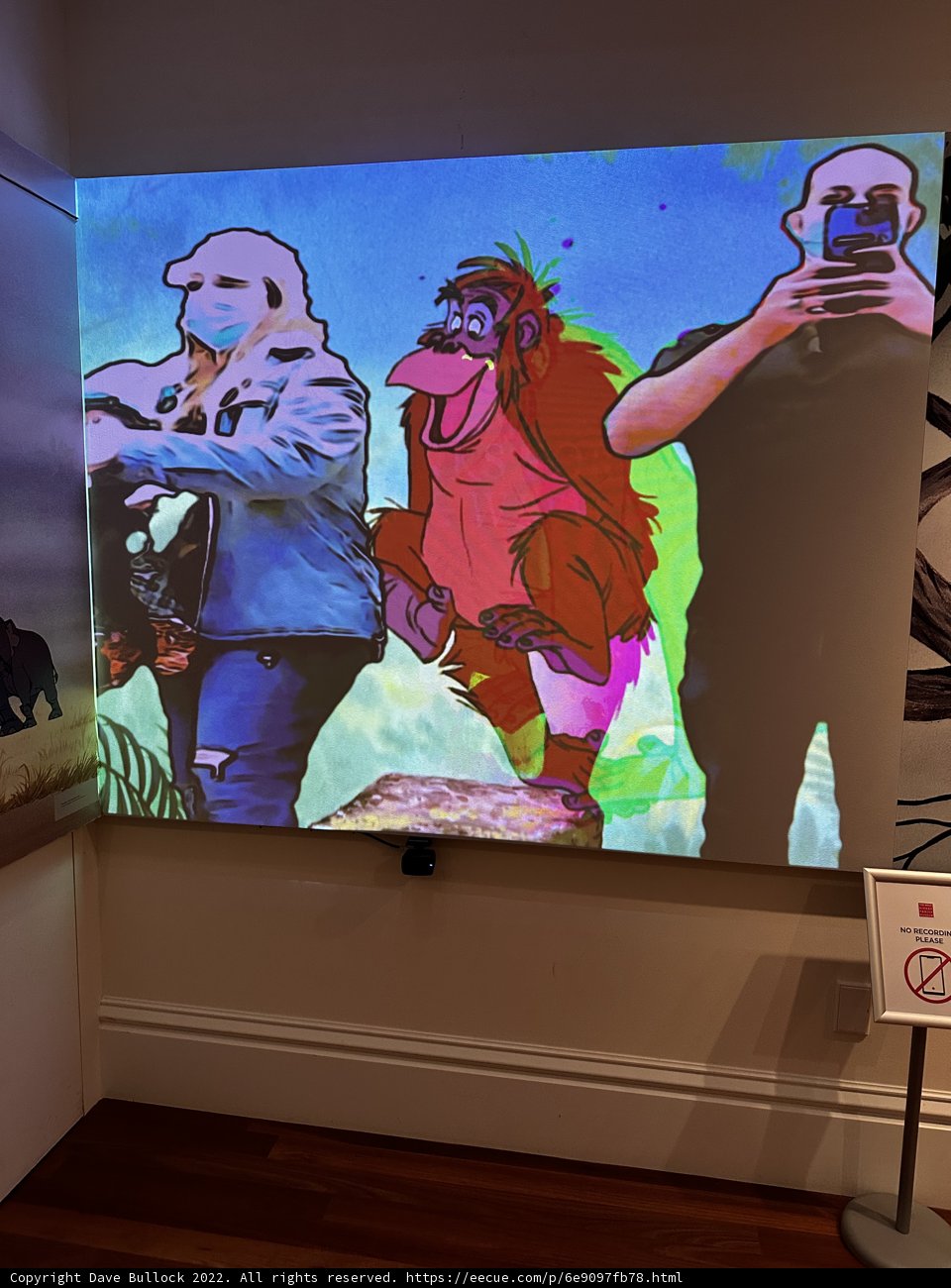 Modern Art Mural on Giant Screen