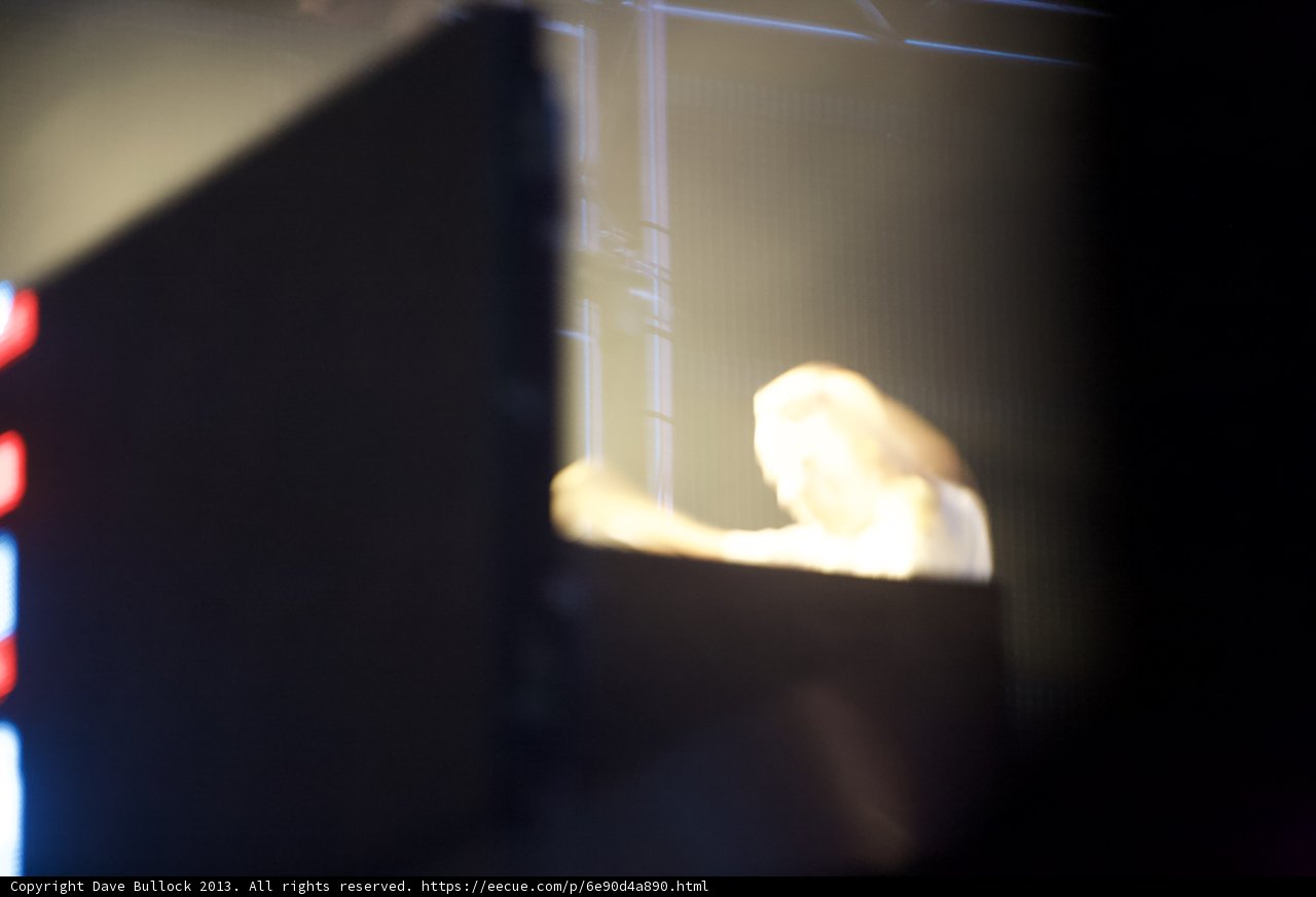 Blurry Silhouette of a Performer on Stage