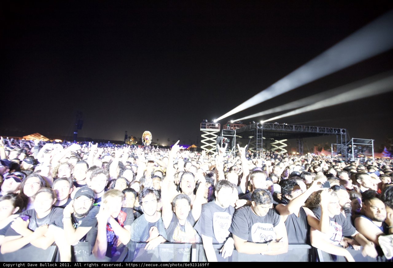 Big Four Festival Crowd Rocking the Night Away