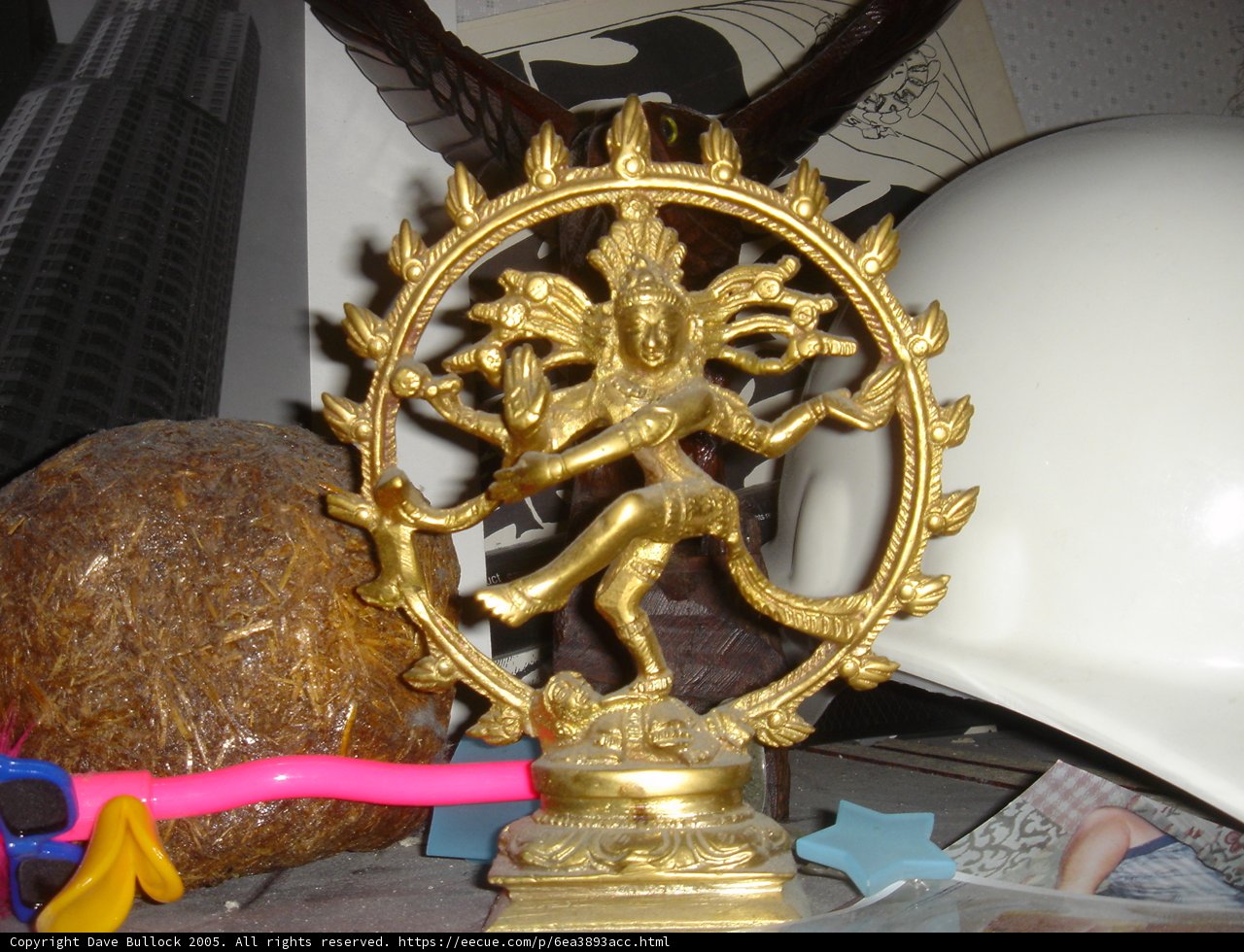 Golden Statue of Hindu God