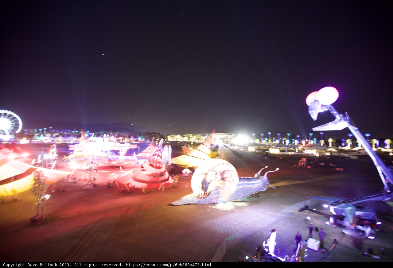 Carnival Lights Illuminate the Night Sky