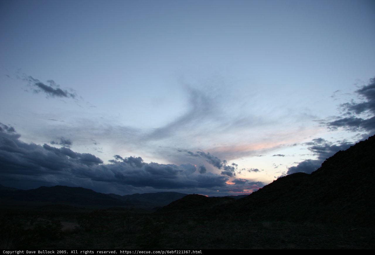 Majestic Sunset Over The Desert
