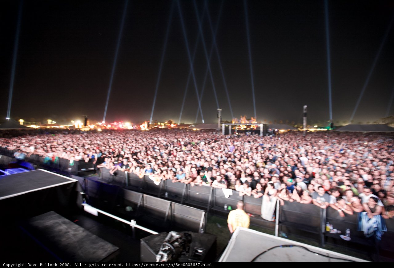 Lights on a Rock Concert Stage