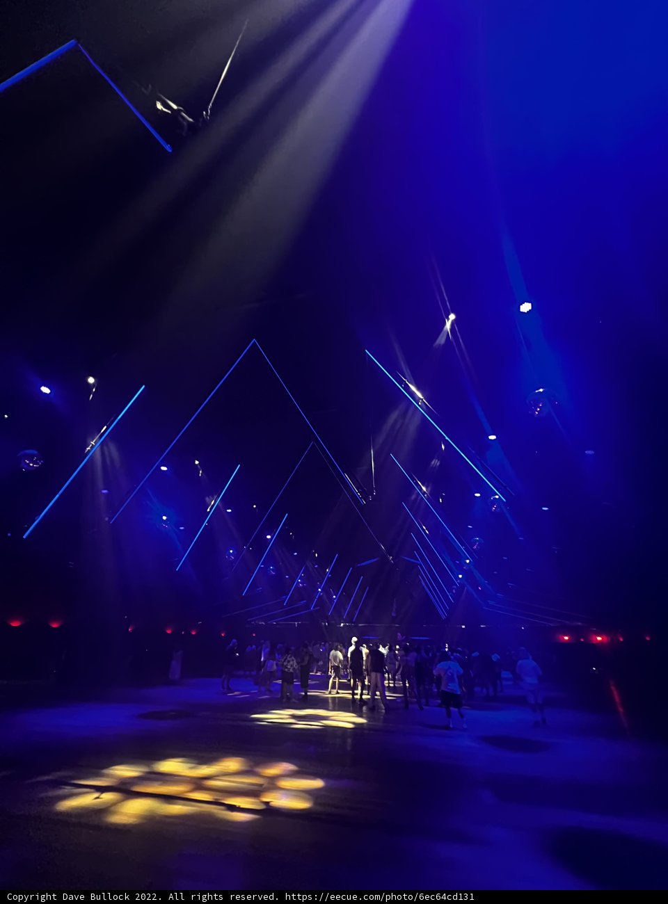 Blue Spotlight on Center Stage