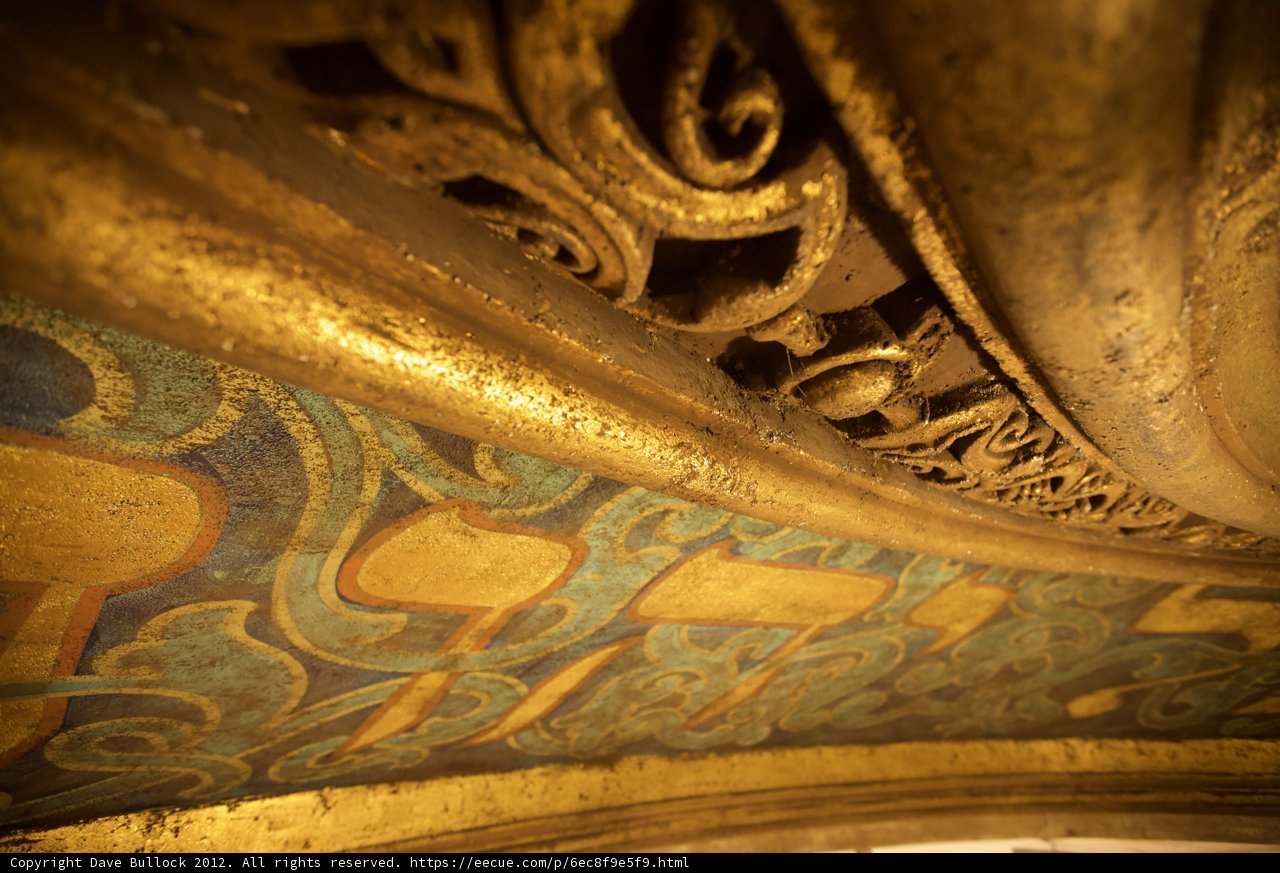 Gilded Serpent Ceiling in Church Crypt