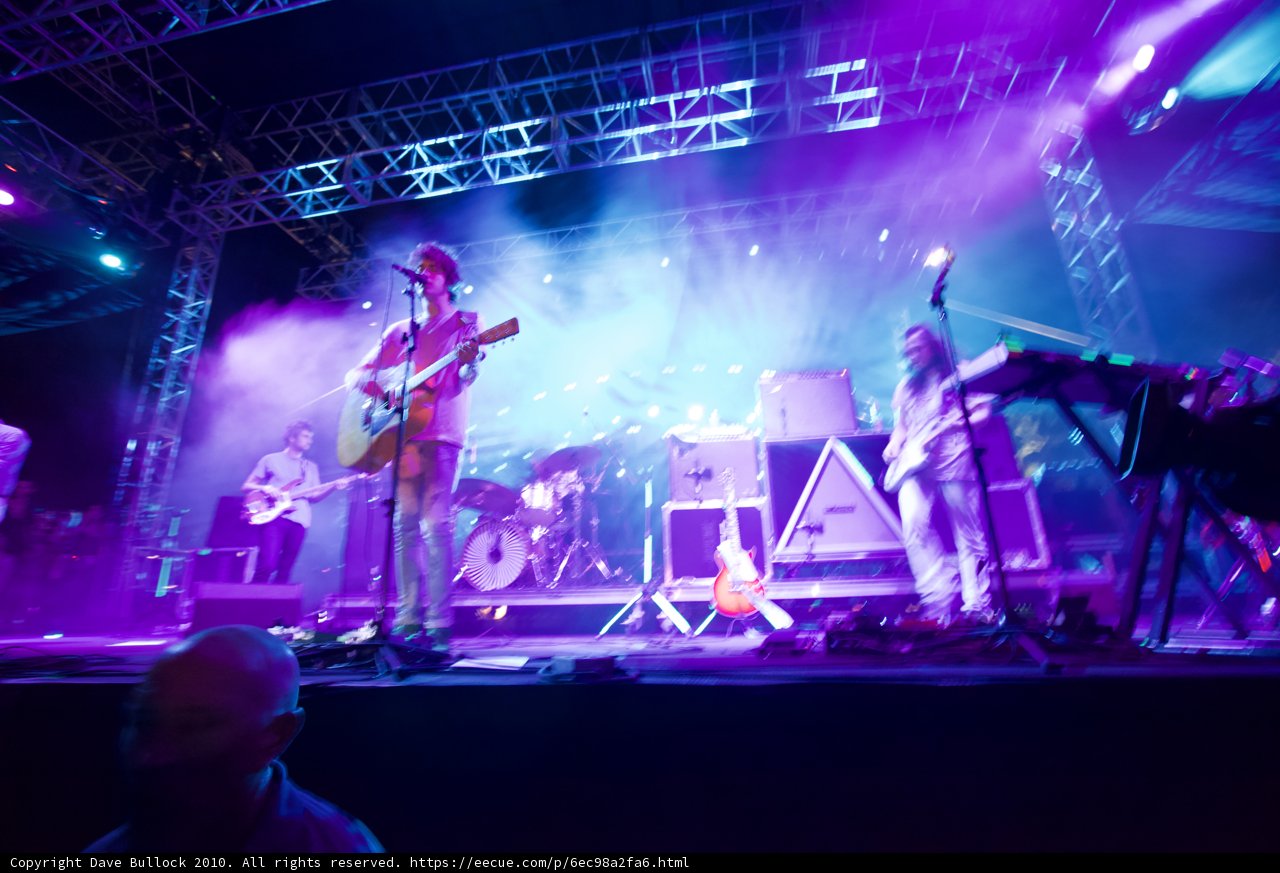 Rocking the Stage with Purple Spotlight