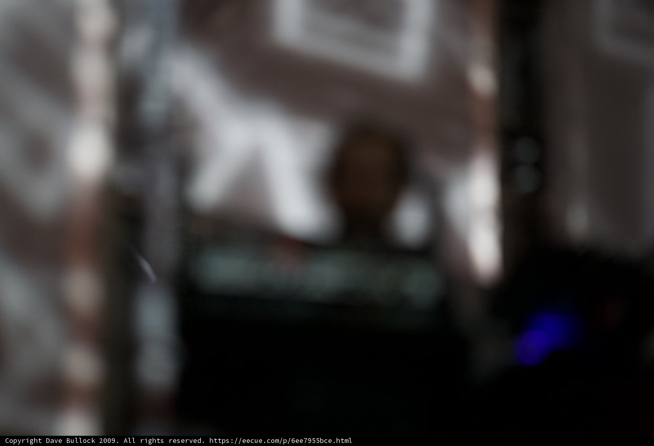 Blurry Silhouette in the Dark